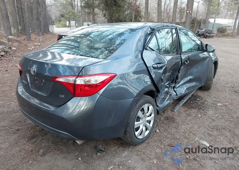 2015 Toyota Corolla Le z USA, uszkodzony, nr VIN 2T1BURHE1FC375105